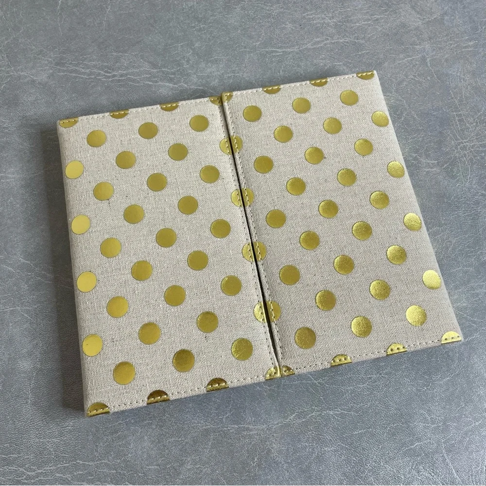 NEW kate spade Golden Dot Notebook Folio Weekly To-do and Sticky Notes